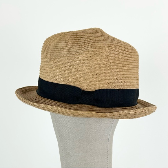 Aritzia Accessories - Aritzia Talulah Straw Hat Black Bow
